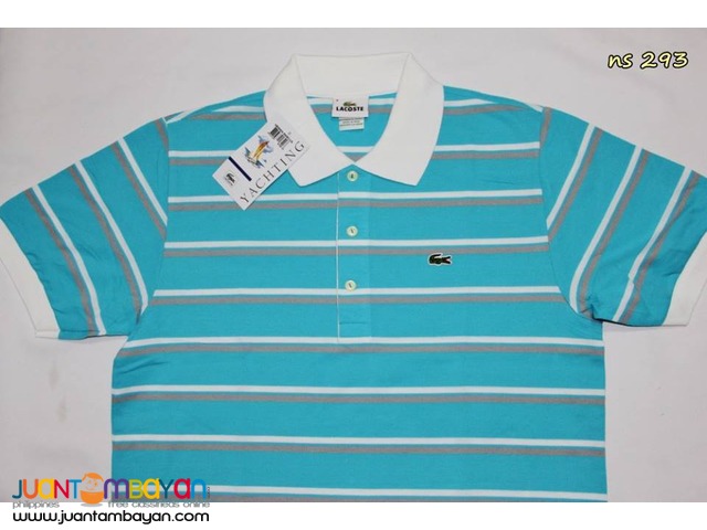 LACOSTE STRIPES FOR MEN - LACOSTE YACHTING MENS POLO SHIRT