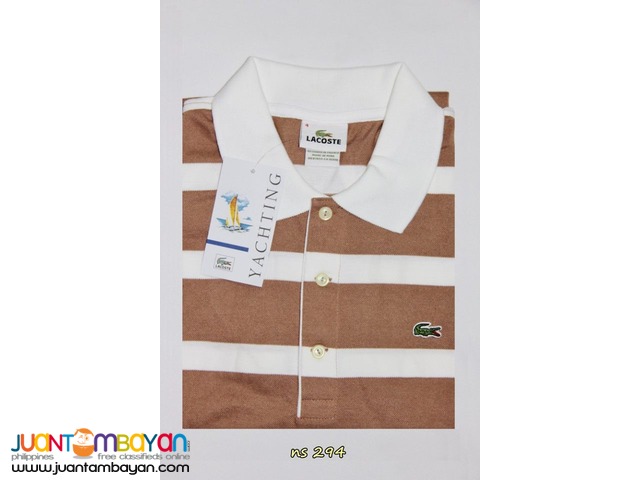 LACOSTE STRIPES FOR MEN - LACOSTE YACHTING MENS POLO SHIRT