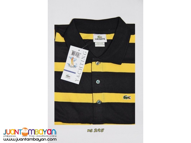 LACOSTE STRIPES FOR MEN - LACOSTE YACHTING MENS POLO SHIRT