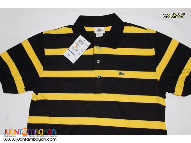 LACOSTE STRIPES FOR MEN - LACOSTE YACHTING MENS POLO SHIRT