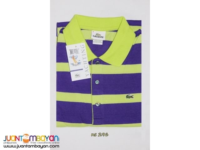 LACOSTE STRIPES FOR MEN - LACOSTE YACHTING MENS POLO SHIRT