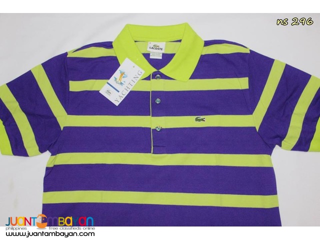 LACOSTE STRIPES FOR MEN - LACOSTE YACHTING MENS POLO SHIRT