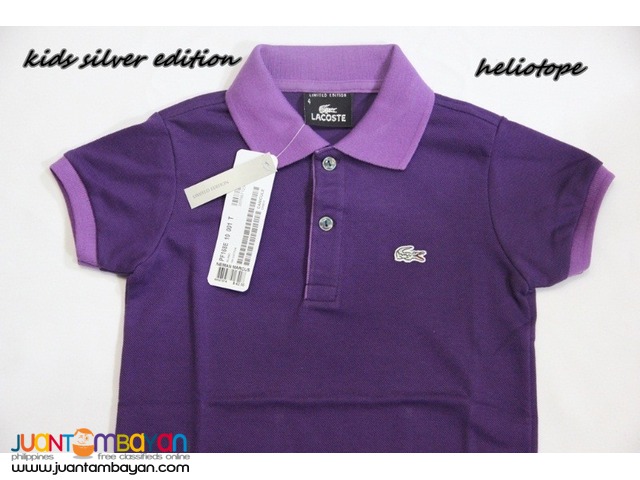 LACOSTE SILVER EDITION KIDS - LACOSTE POLO SHIRT FOR KIDS