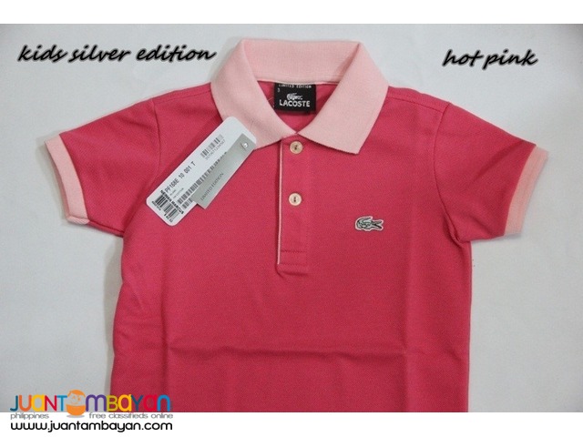 LACOSTE SILVER EDITION KIDS - LACOSTE POLO SHIRT FOR KIDS