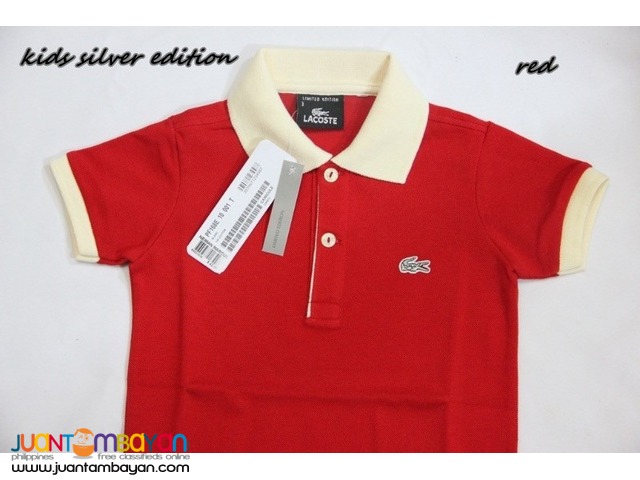 LACOSTE SILVER EDITION KIDS - LACOSTE POLO SHIRT FOR KIDS