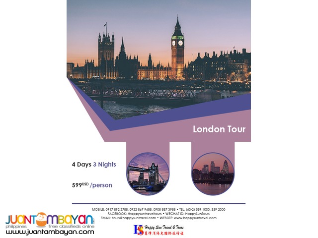 4D3N London Tour Package 4D3N London Tour Package