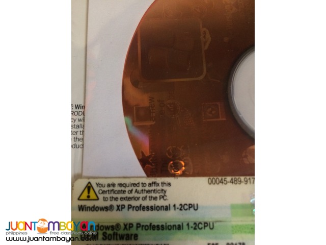 Unused Windows XP Professional SP1