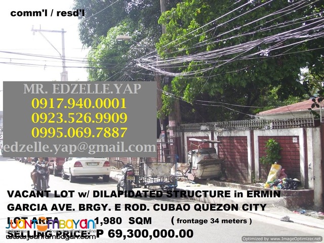 Lot for Sale Cubao Quezon City