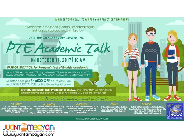JROOZ PTE Academic Talk – October 14, 2017 JROOZ PTE Academic Talk – October 14, 2017