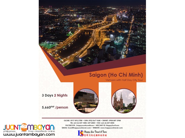 3D2N Saigon with Half City Tour 3D2N Saigon with Half City Tour
