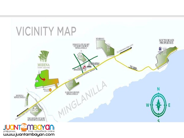 MODENA TOWN SQUARE - Walk-Up Condo Tunghaan, Minglanilla, Cebu