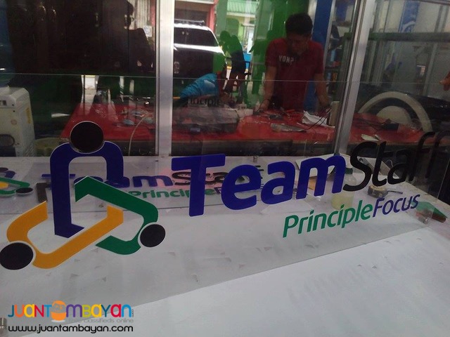 ACRYLIC with STICKER CUT OUT