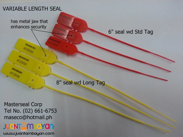 Truck Seal, Van Seal, Tanker Seal, Pull-Tight Seal, Bag Seals, 