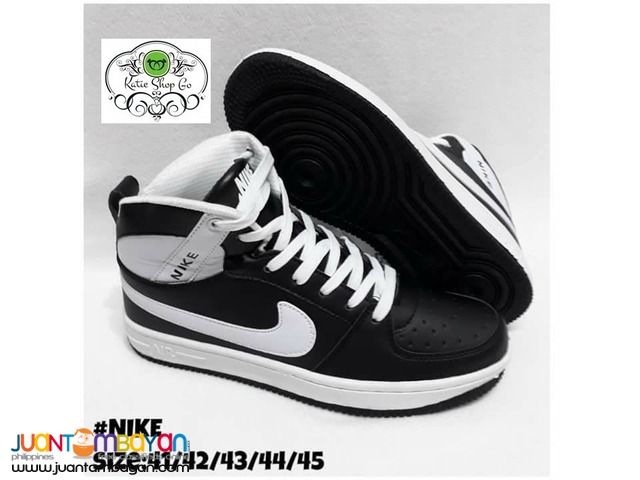 nike high cut black shoes