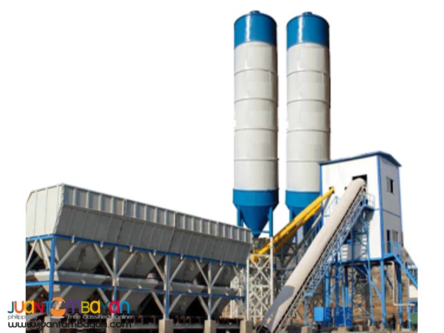 HZS60 stationary concrete batching plant