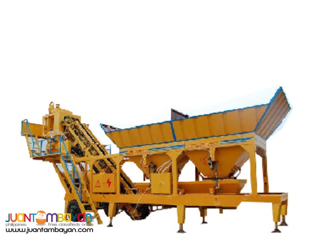 YHZ35 mobile concrete batching plant