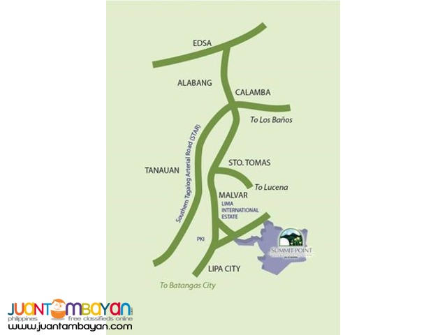 Summit Point golf and country club Lot For sale lipa City