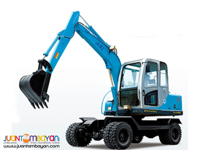 jinggong JG608 wheel type backhoe