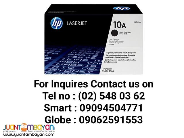 HP 10A Black Original LaserJet Toner Cartridge (Q2610A)