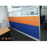 Office Partition with Stripes Design