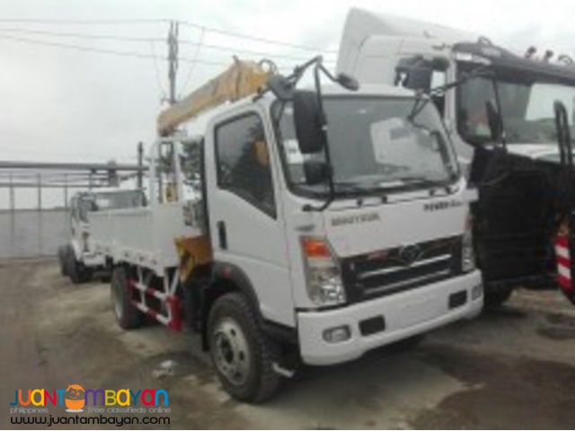 6 Wheeler Boom Truck with 3.2T Boomer euro IV