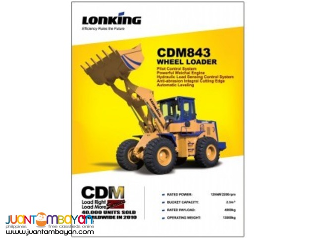 Wheel Loader CDM843 ,Lonking