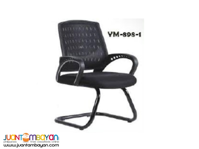 YM-898-1 Sled Type Mesh-Back Visitor Chair