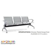 Chrome plated gang chair
