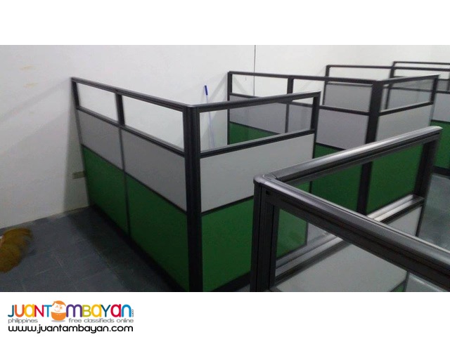 Full fabric with Glass Office Partition
