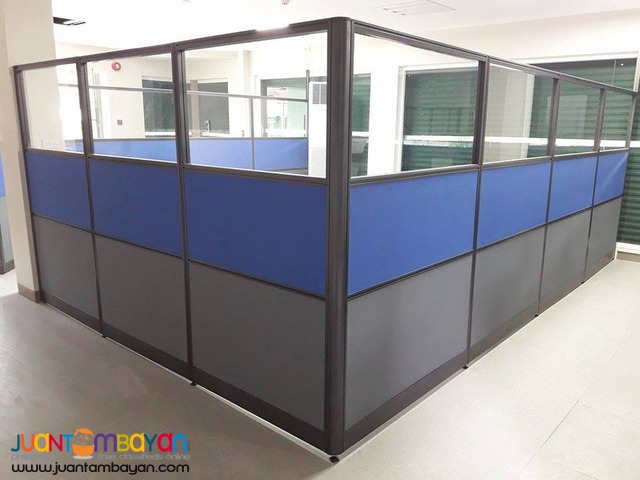 Full fabric with Glass Office Partition