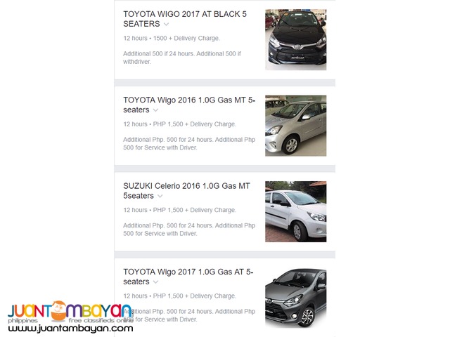 Alphabet Tacloban City Rent-A-Car