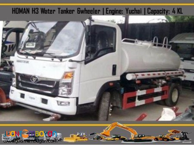 homan h3 water truck 6 wheeler 4000L