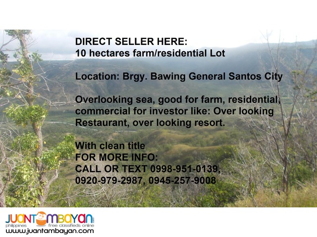 10 hectares FARM LAND for SALE