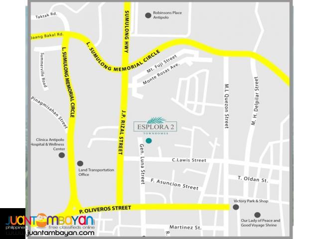 Townhomes near Ortigas Ave. Extention