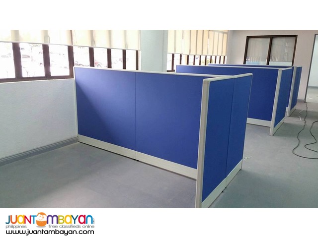 Blue full fabric Office Partition 