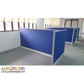 Blue full fabric Office Partition 