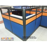 Glass top Office Partition with Two toned