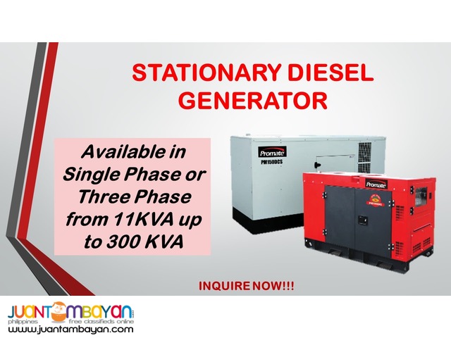 Stationary Diesel Generator 15KVA PROMATE 15SDG
