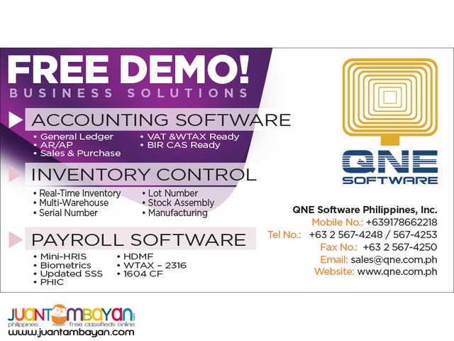 Best Software Provider in Philippines-QNE Accounting Software