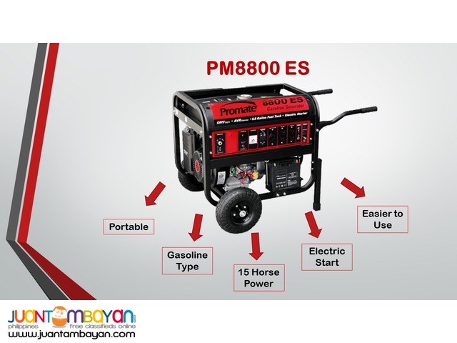 Portable Generator Gasoline Generator PM8800 ES
