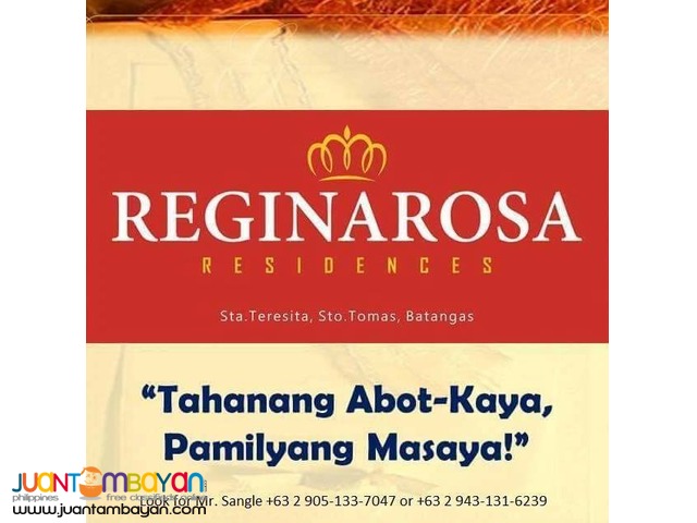 pag ibig housing in santo tomas batangas 2,500 to reserve