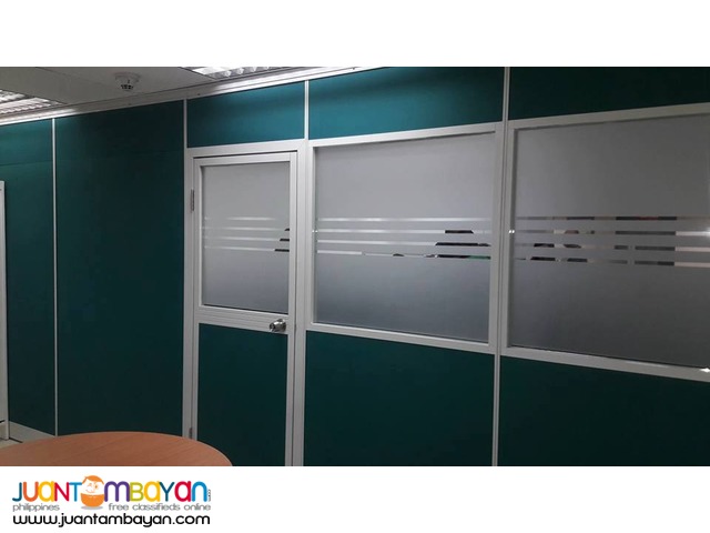 Floor to Ceiling Glass Office Partition