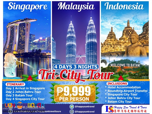 tri city tour singapore malaysia indonesia 2023