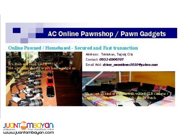 Sangla Laptop Dslr Camera Online Pawn Gadget Sanglaan Ng Gadget