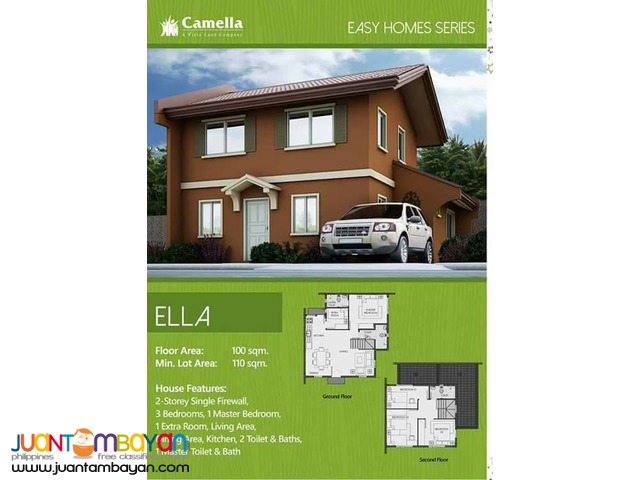 Ella 5 Bedrooms House and Lot In Camella Subic 