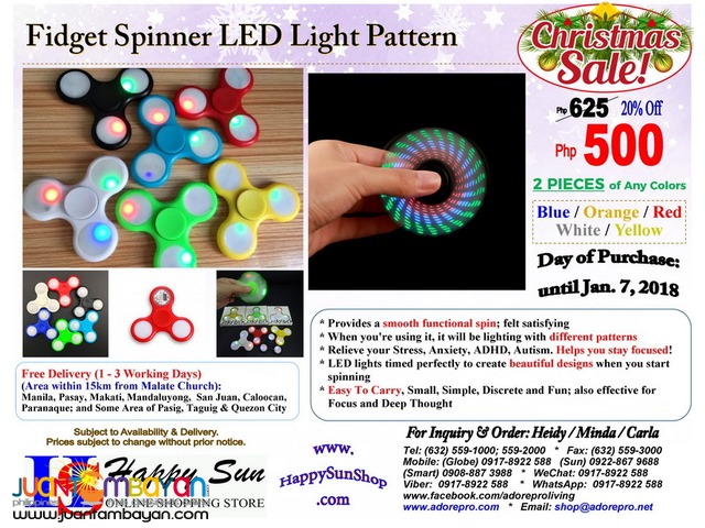 Fidget Spinner LED Light Pattern