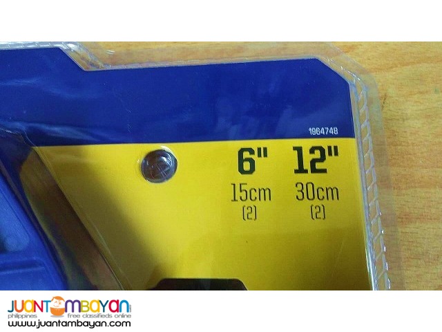 Irwin 1964748 6-inch and 12-inch Quick-Grip Clamp, 4-pack