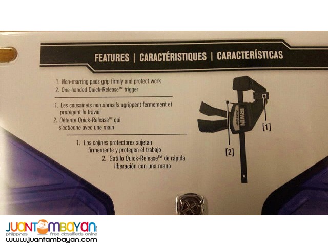 Irwin 1964748 6-inch and 12-inch Quick-Grip Clamp, 4-pack