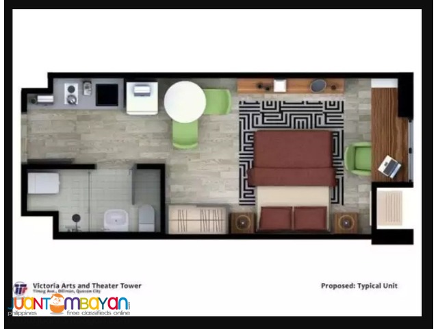 Affordable Easy to Pay Condominium Unit in Timog Quezon City