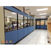 Floor to Ceiling with Fabric Office Partititon